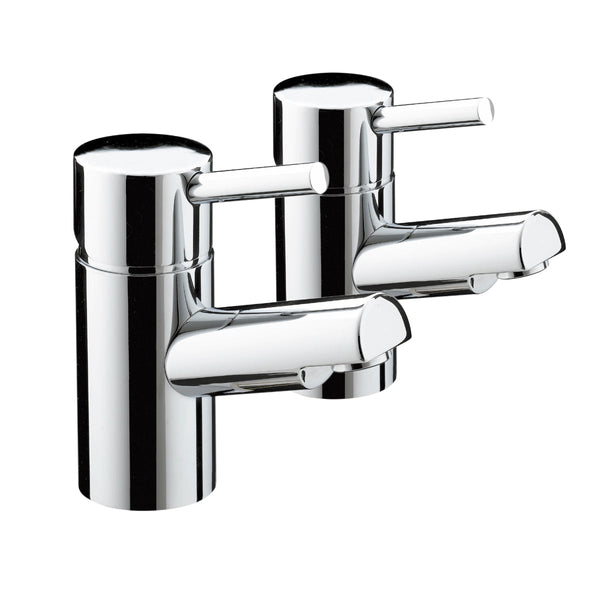 Bristan Prism Bath Pillar Taps Chrome PM 3/4 C