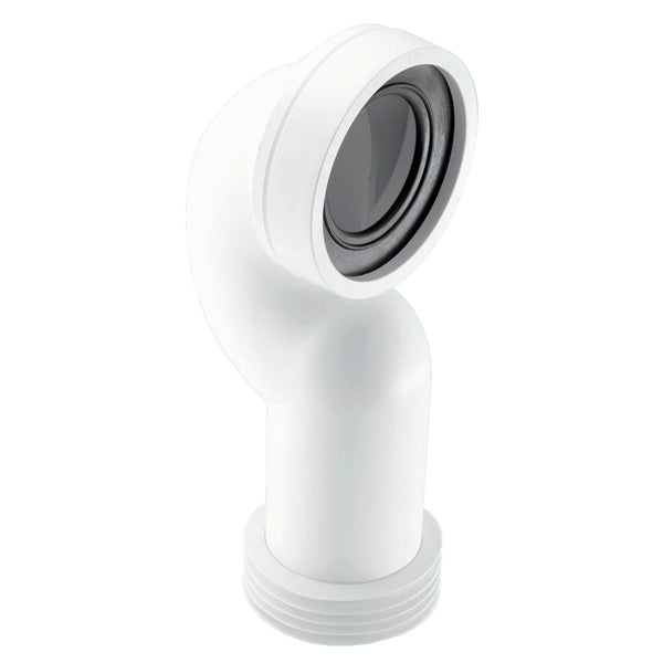 McAlpine 90 Degree Pan Connector White 110mm Wc-Con-Q