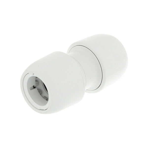 Hep2O Straight Connector White 15mm HD1/15W