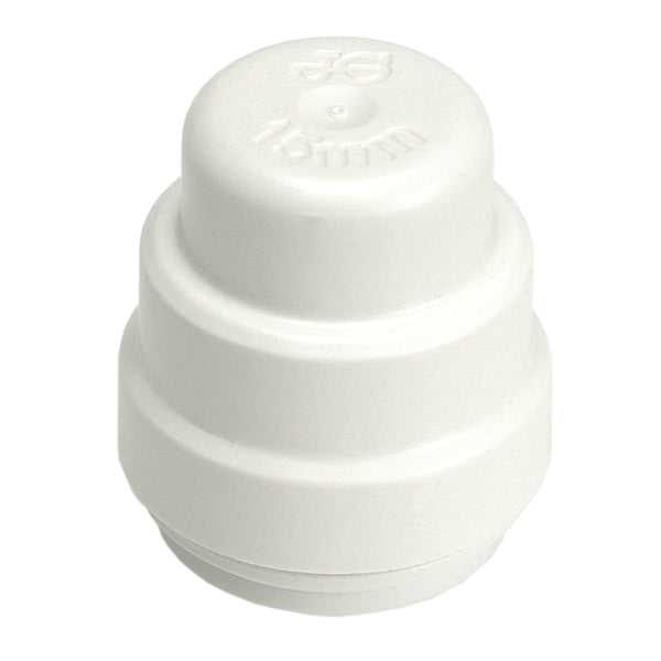 JG Speedfit Stop End Push-Fit White 15mm PSE4615W-L