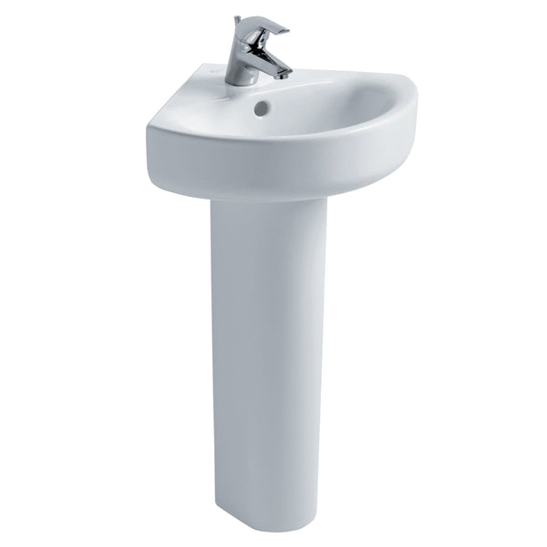 Ideal Standard Concept Arc Corner Washbasin 1 Taphole White 450mm E792801