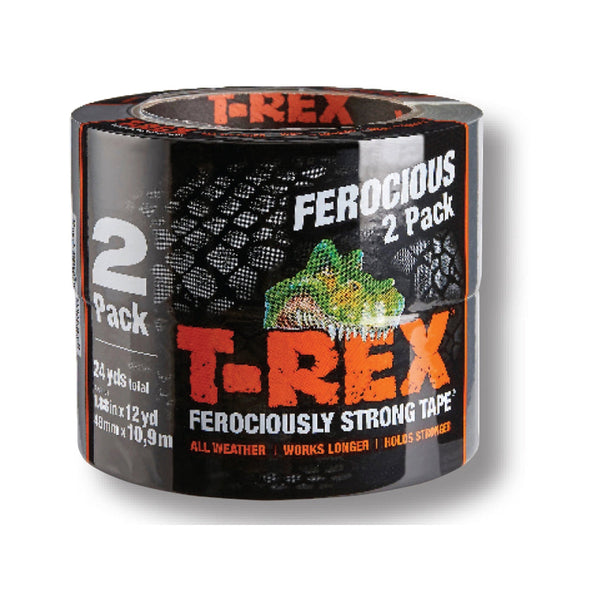 T-Rex Duct Tape Twin Pack Grey 48mm X 10.9M 1000235706