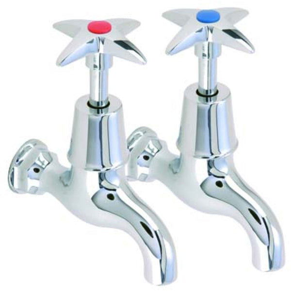 Iflo Cross Head 1/2 Inch Bib Taps Chrome