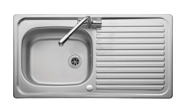 Leisure Linear Stainless Steel 950 x 508mm 1 Bowl Reversible Inset Sink 1 Taphole LR950/