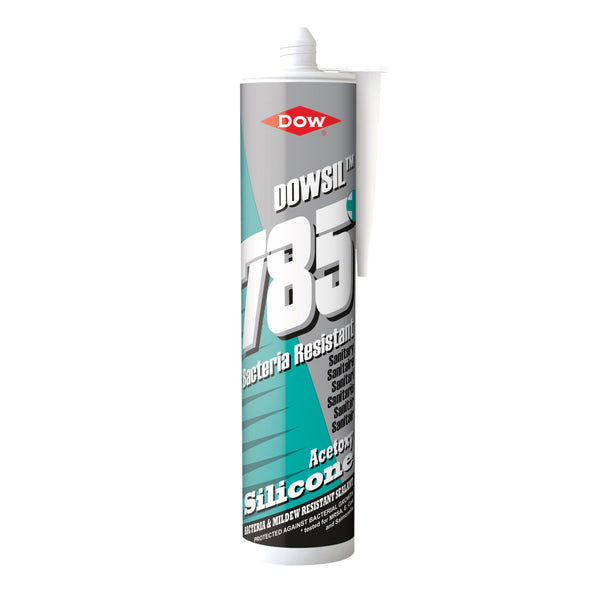 Dow Corning Dowsil 785 Bacteria Resistant Sanitary Silicone Sealant Clear 310ml 3279111.