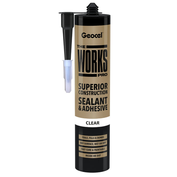 Geocel theWORKS Multi-Use Clear Sealant and Adhesive 290ml