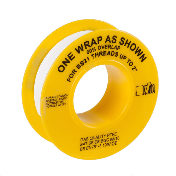City Plumbing Ptfe Tape For Gas 12mm X 5M 36Tptfe