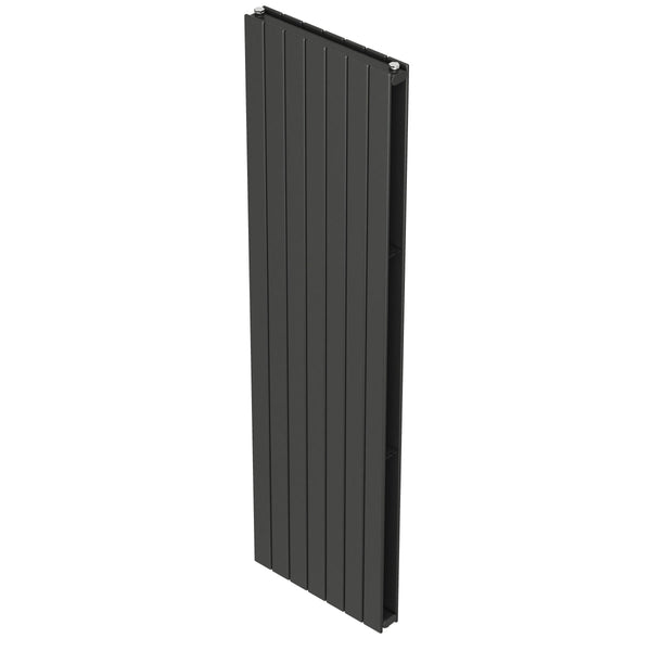 Purmo Slieve Vertical Double Panel Designer Radiator Anthracite 1800mm X 578mm