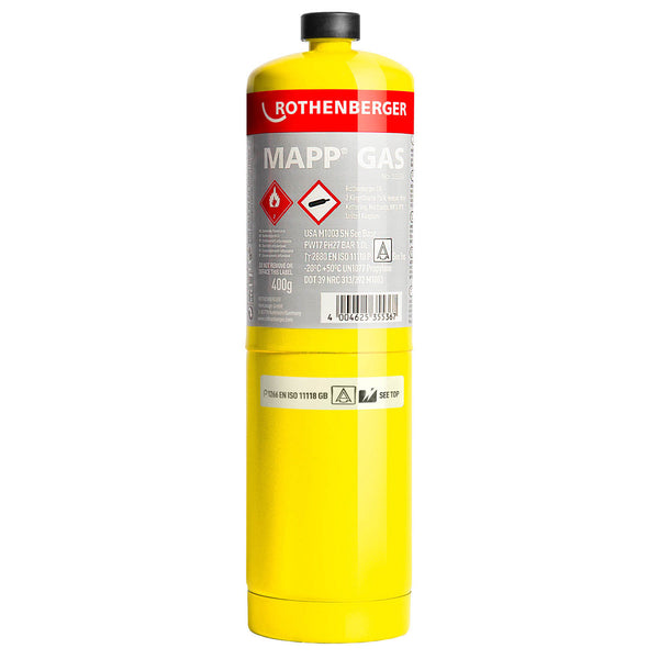 Rothenberger MAP-PRO Replacement Gas Cylinder 400G 35536