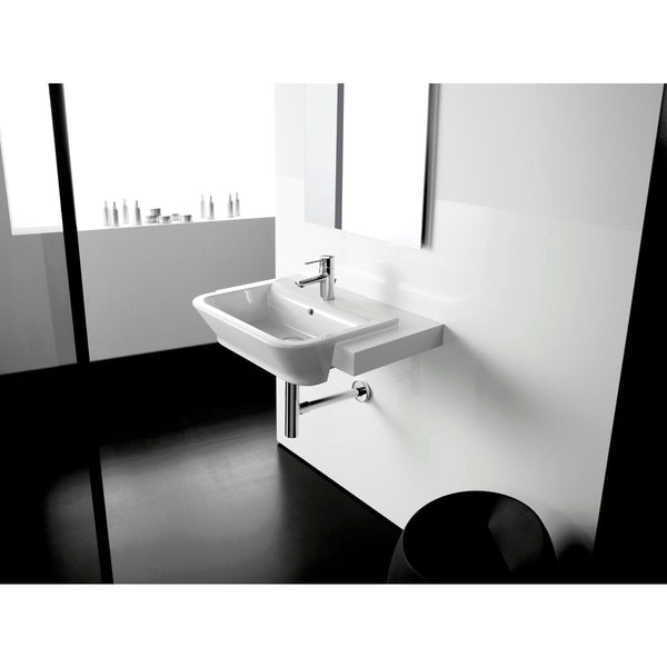 The Gap Semi-Recessed Basin 560 X 400mm 1 Taphole