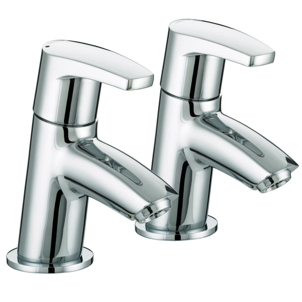 Bristan Orta Bath Pillar Taps Chrome OR 3/4 C