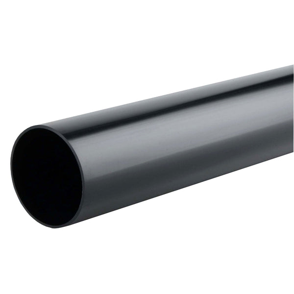 Wavin Osma Roundline Plain End Down Pipe 55 Metre Black 0T088B