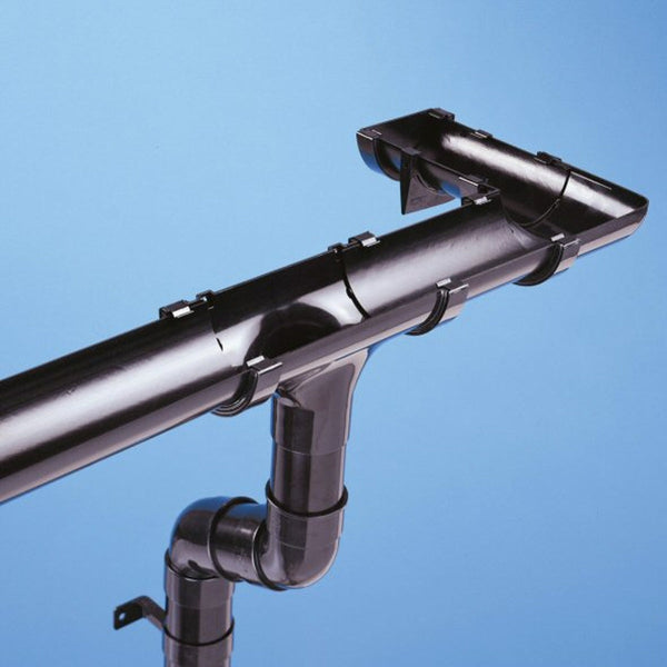 Wavin Osma Roundline Down Pipe Bracket Black 0T034B