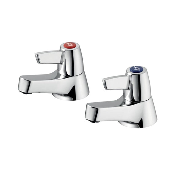 Armitage Shanks Sandringham 21 bath pillar taps with lever handles B9882AA