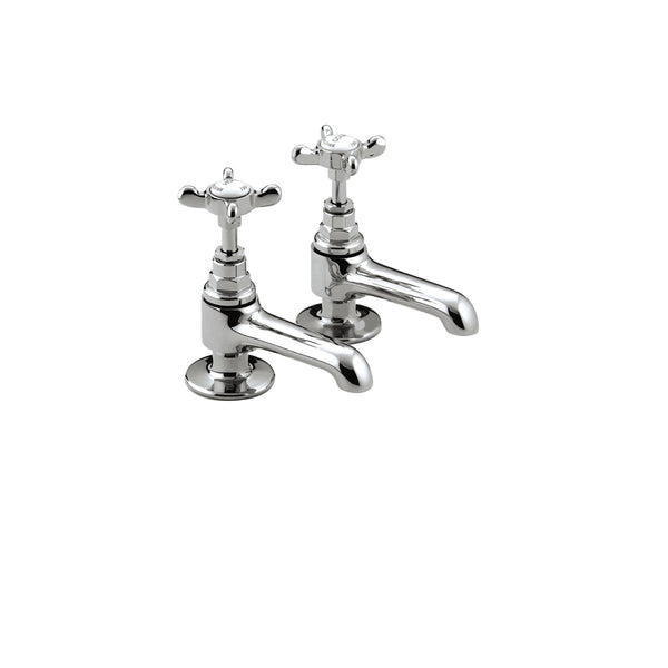 Bristan 1901 Basin Taps with Ceramic Disc Valves Chrome N 1/2 C CD