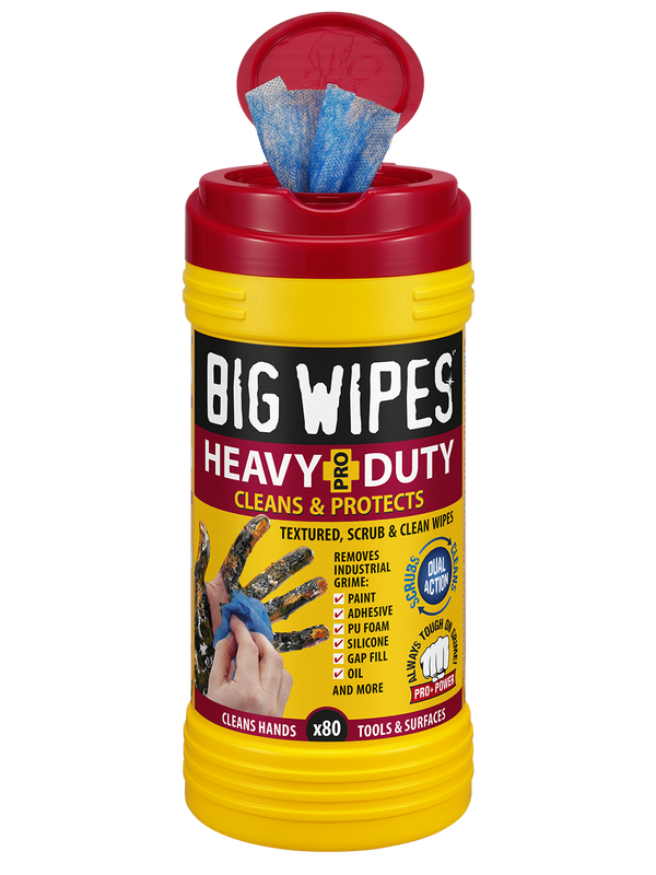 Big Wipes Heavy Duty Pro+ Cleaning Wipes (Tub of 80 Wipes) 24200000