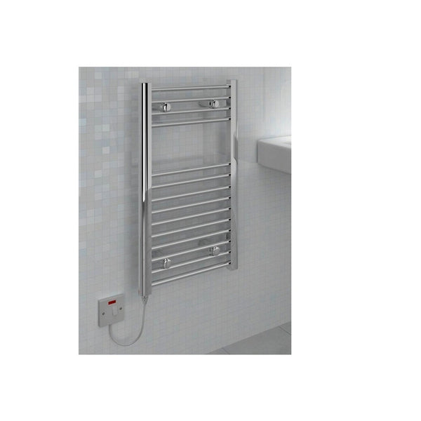 Vitellio Straight Chrome Towel Rail 800mm X 400mm