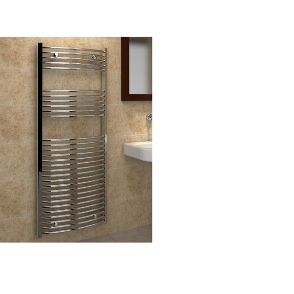 Vitellio Curved Chrome Towel Rail 1.8 M x 750mm