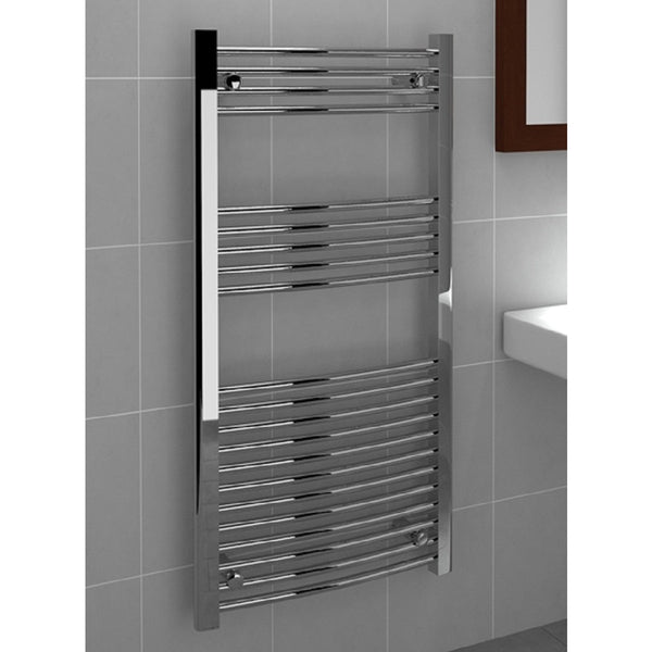 Vitellio Curved Ladder Towel Radiator 1200mm x 600mm Chrome