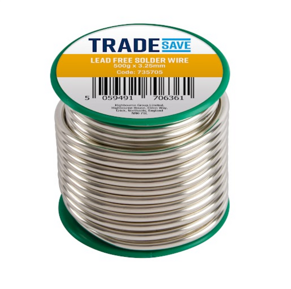 Tradesave Solder Wire Lead Free 500G Reel 99713