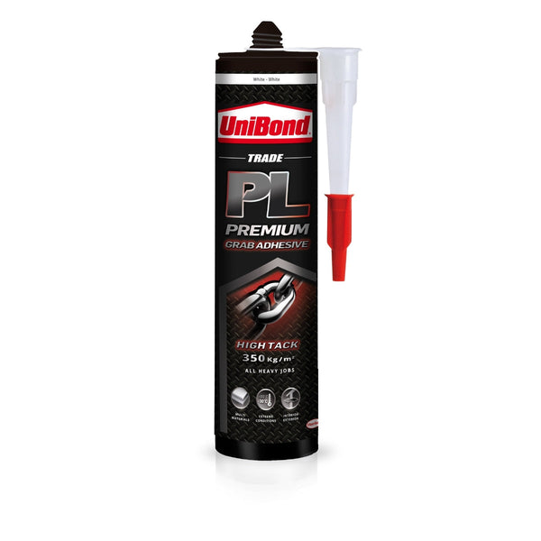 UniBond Trade PL Premium High Tack White Grab Adhesive 460g