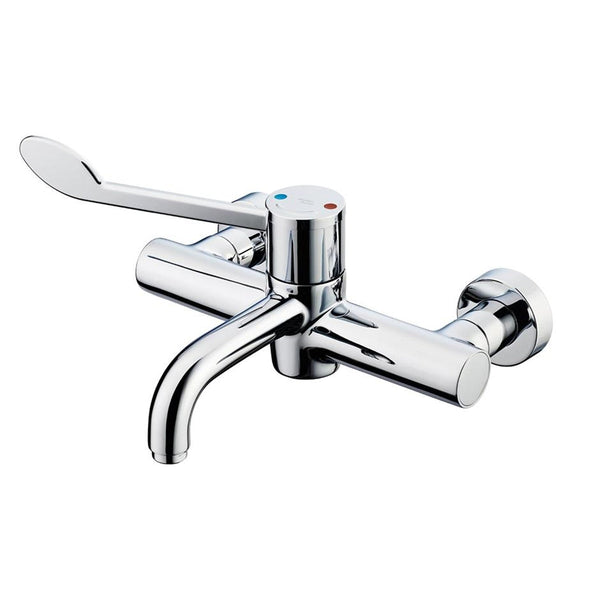 Armitage Shanks Markwik 21 + panel mounted thermostatic basin mixer, single sequential lever, demountable with fixed spout A6735AA