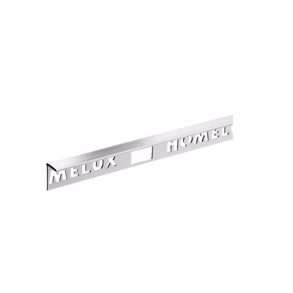 Homelux Straight Edge Profile Stainless Steel Effect Tile Trim 10mm 2.5m