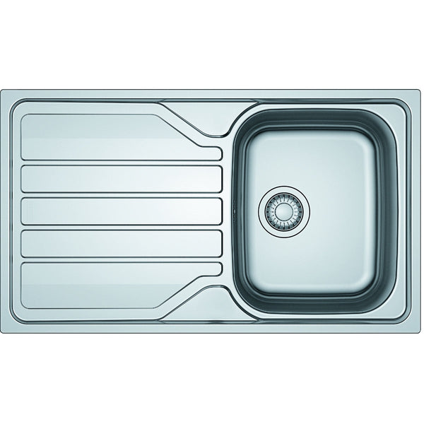 Franke Flash Stainless Steel Kitchen Sink 1 Bowl, Reversible