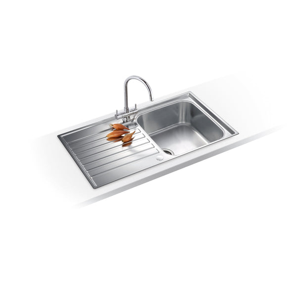 Franke Ascona Stainless Steel 1 Taphole Kitchen Sink -1.0 Bowl, Reversible