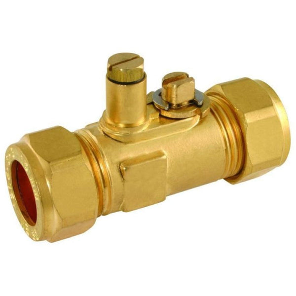 Plumbright 15mm Gas Isolating Valve with Test Point