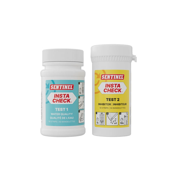 Sentinel InstaCheck refill bundle (50 x Water Quality strips, 50 x Inhibitor strips) INSTACHECKT1T2