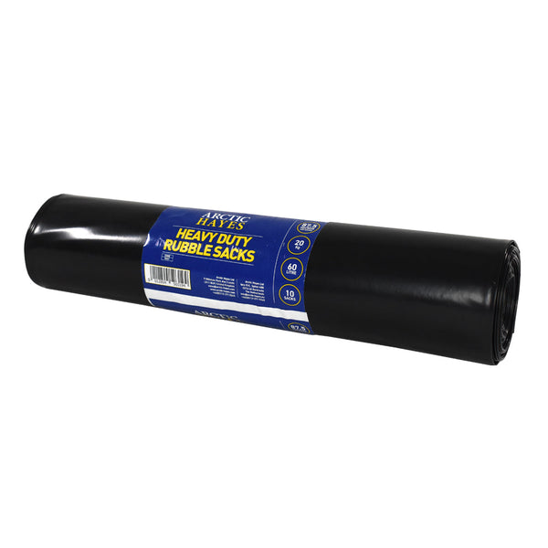 Arctic Hayes Heavy Duty Rubble Bags (Roll of 10 Black Bags) BRS1