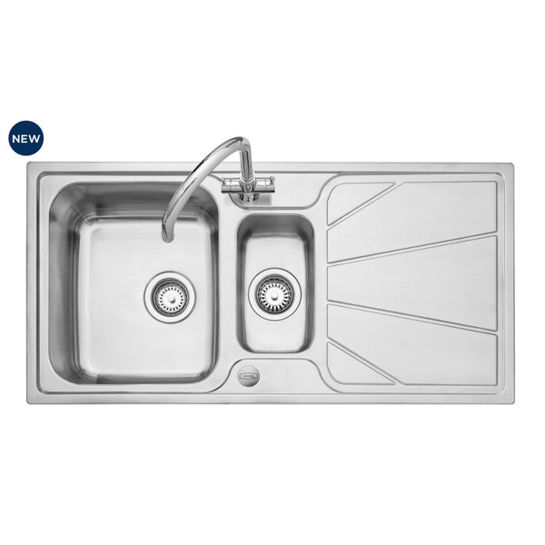 Leisure Nimbus 1000*500mm 1.5 Bowl Sink Polished Stainless Steel NIM1052/