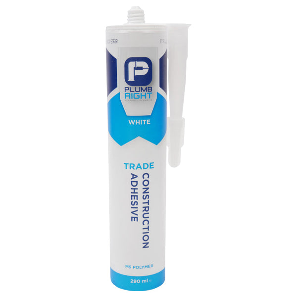 Plumbright Hybrid Construction Sealant and Adhesive 290ml White